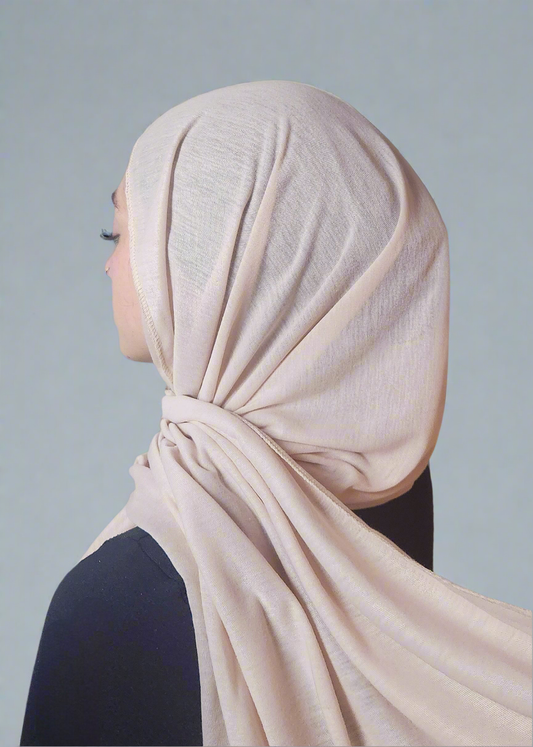 100% Cotton Jersey Hijab - Rosewater