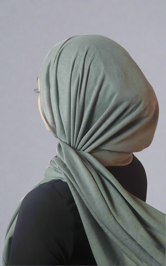 100% Cotton Jersey Hijab - Fresh Mint
