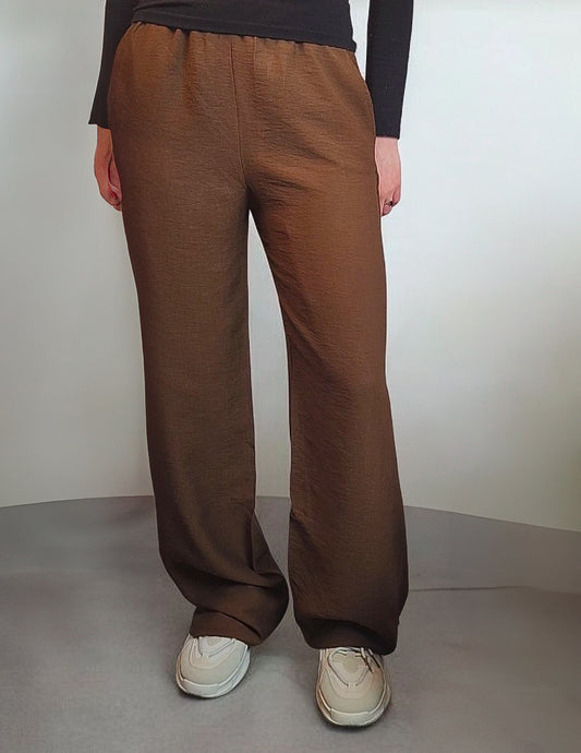 Chocolate Crepe Pants